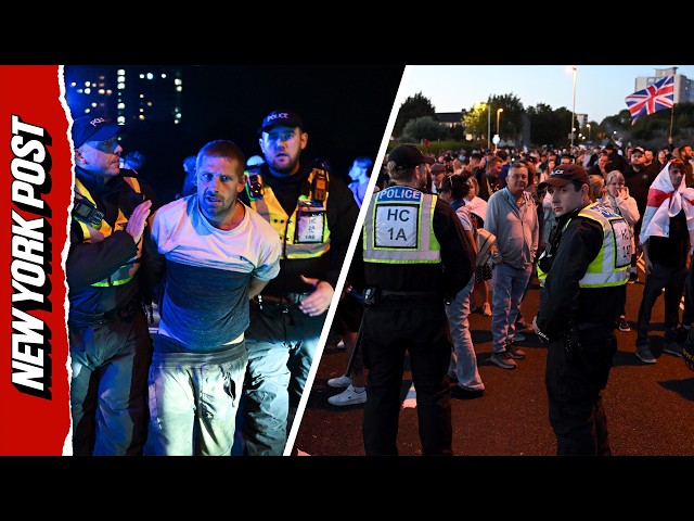 Hundreds of Angry Anti-Immigration Demonstrators Protest Incoming Migrant Boat in England