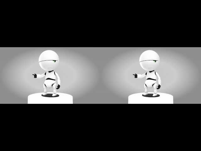 Marvin in stereoscopic 3D
