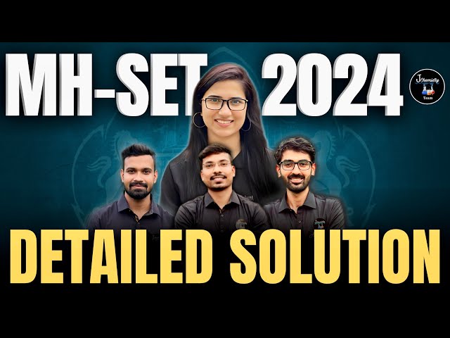 MH SET 2024 Solution Chemistry| MH SET 2024 Answer Key | Maharashtra SET Chemistry Paper Solution