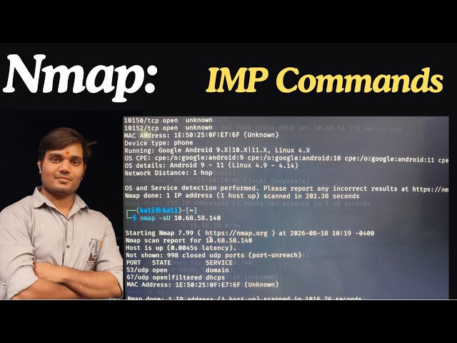 Nmap Commands Explained: Complete Network Scanning Tutorial for Beginners | Kali Linux 2026