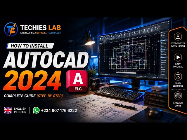 How to Install AutoCAD 2024 on PC | Complete Step-by-Step Installation Guide for Beginners