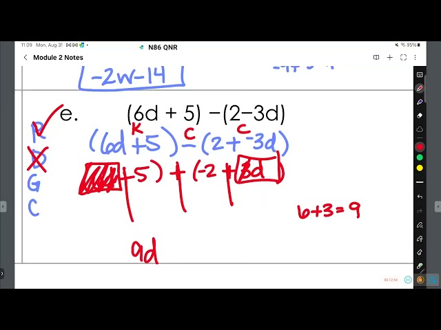 Lesson 2.3 Adding & Subtracting Linear Expressions