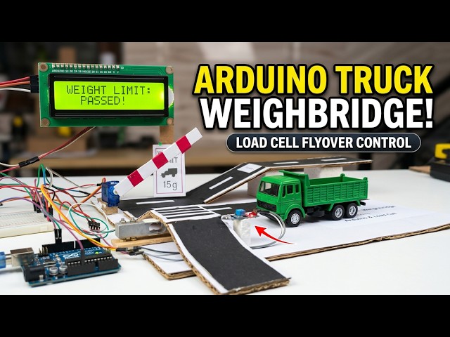 Automatic Truck Weighbridge System using Arduino and Load Cell,Flyover Access Control Project [CODE]