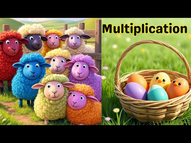Learn Basic Multiplication for Kids | Multiplication through 3d animation | Fun Math Video | Rhymes
