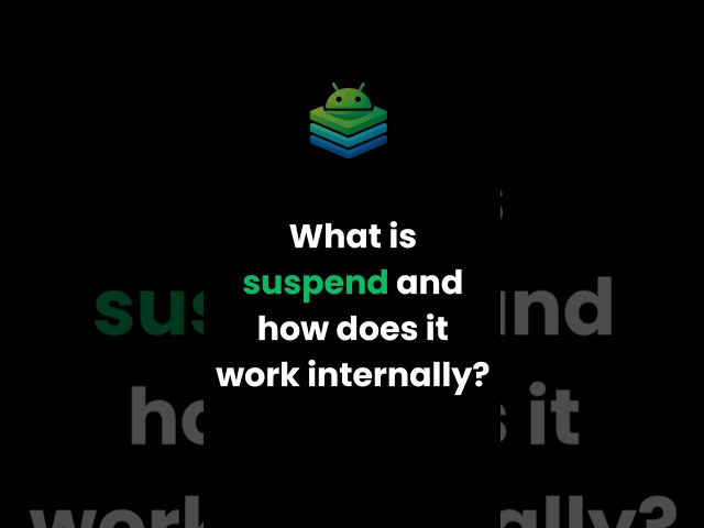 🚀 Day 12 – What is suspend & how it works internally?suspend ≠ thread blocking 🔥