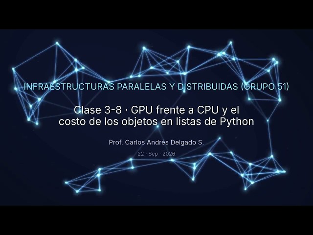 Infraestructuras 2026-II G51 C3-8 GPU frente a CPU y el costo de los objetos en listas de Python