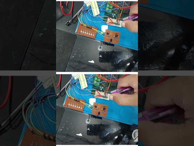 Detecting fire with PIC16F877A. #electronic #control #microcontroller #coding #alarm