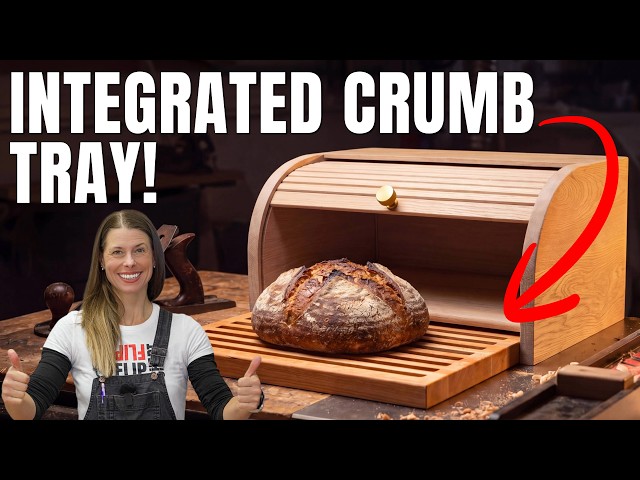 DIY Tambour Breadbox with Built-In Crumb Tray // White Oak