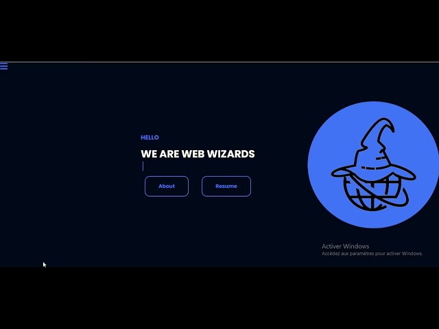 Web Wizards Creative Portfolio  Website Made Using html Css Js