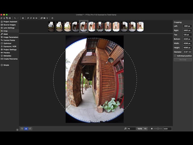 stitch 360 Spherical Panoramas using PTGui