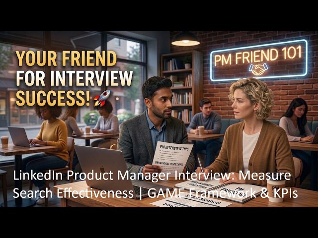LinkedIn Product Manager Interview: Measure Search Effectiveness | GAME Framework & KPIs