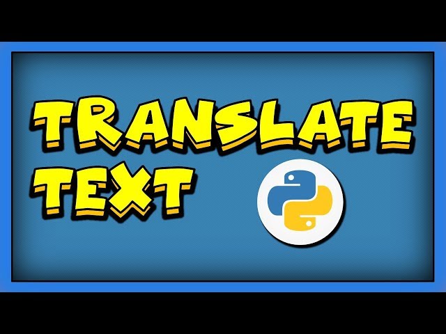Translate using Python - googletrans π