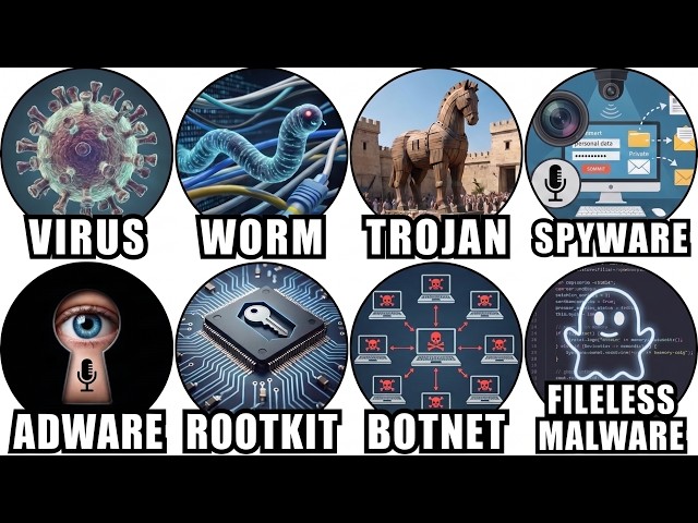 Every Type of Malware Explained in 8 Minutes
