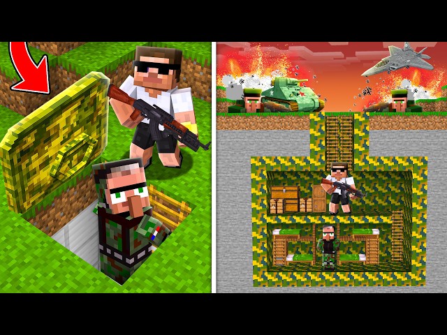 Surviving 100 Days in Doorbin's Military Bunker in Minecraft..