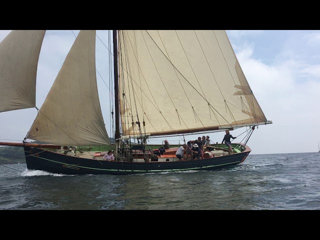 Scillies Pilot Cutter "Agnes" going like a train!