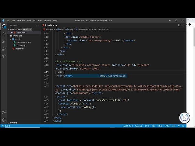 17 - Bootstrap offcanvas