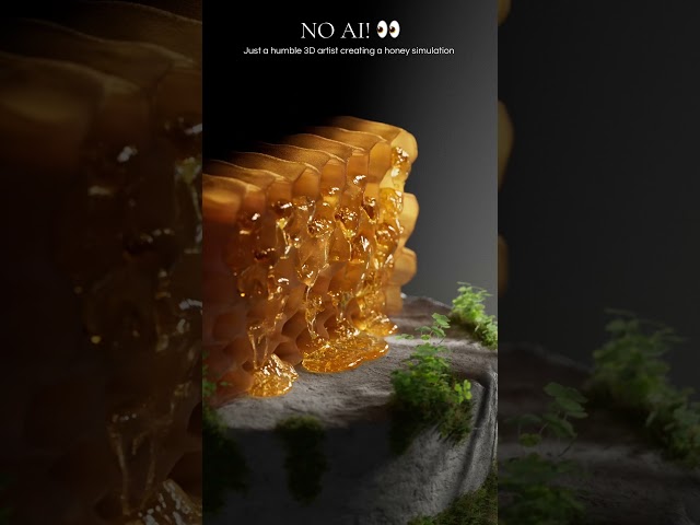 This is what happens if you push a honeycomb 🍯🐝