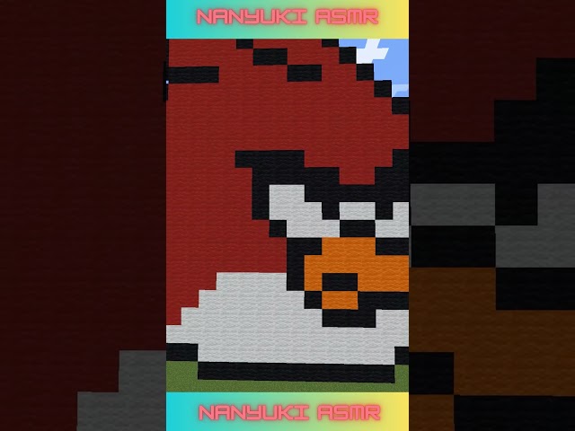 ANGRY BIRD in Minecraft!😍 Let's fight some pigs⚔️ #minecraft