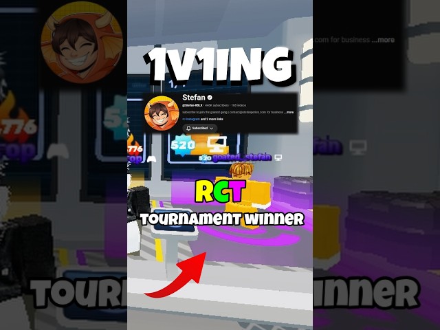 1V1ING Stefan (RCT WINNER) #roblox #robloxpvp #gaming #games #robloxrivals