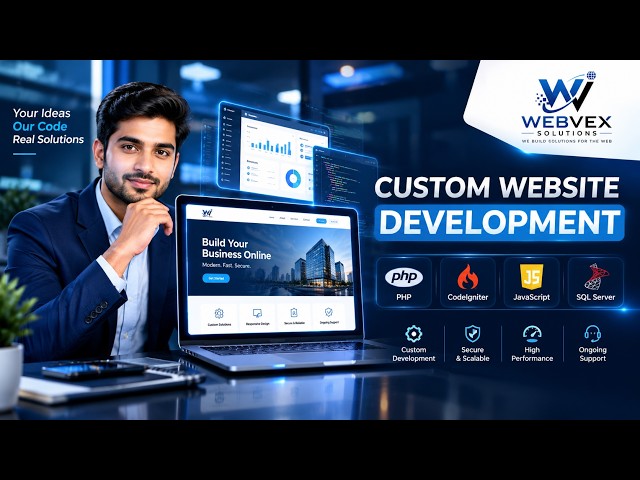 Custom Website Development | PHP, CodeIgniter, JavaScript & SQL Server