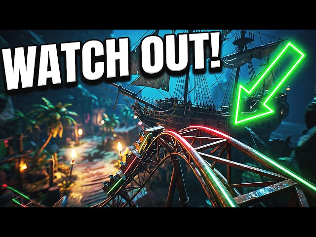 Can you handle it? Extreme VR Roller Coaster in Pirate Village!