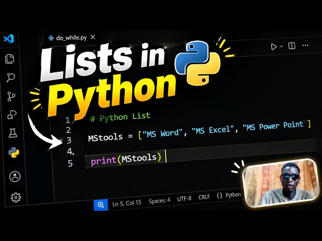 Python Lists in Just 3 Minutes! 🤯 Definition, Syntax & Real Example | Python for Beginners