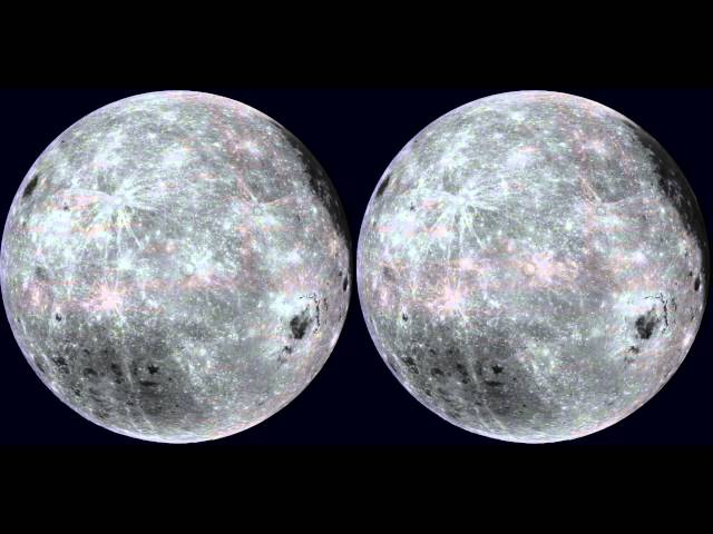 3D Fully Rotating Moon