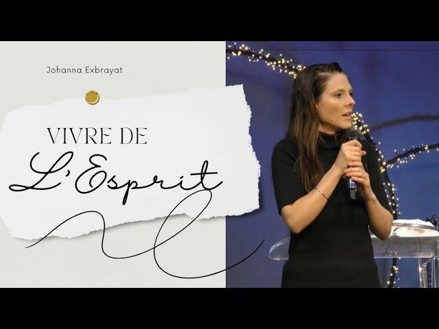Vivre de l'Esprit | Pasteure Jo