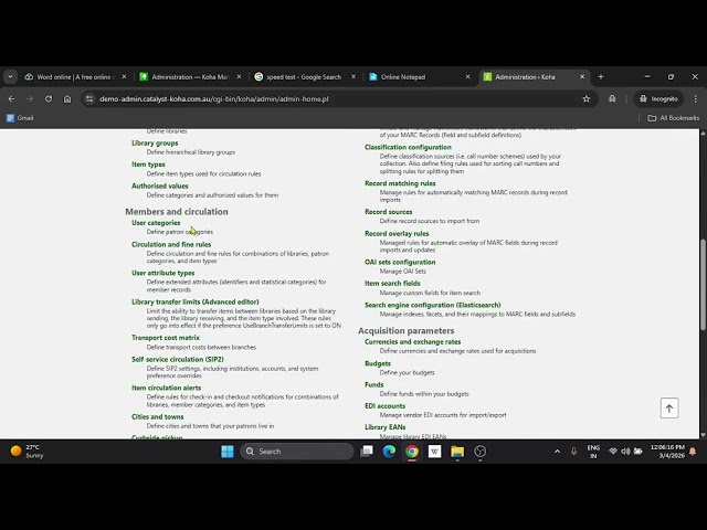 Koha Tutorial Part 12  Circulation & Fine Rules | Koha Series | Library Science Tutorials