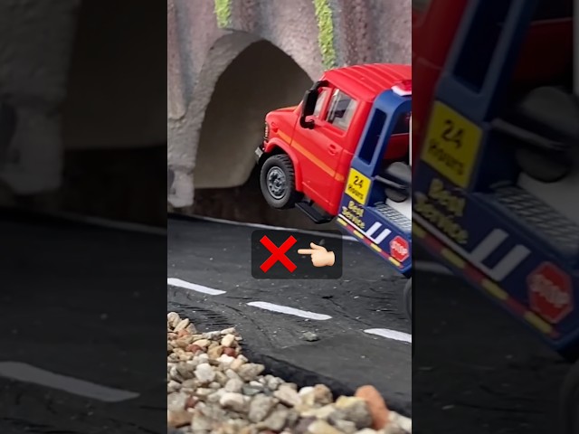 Indian toy truck rescue simulation video #toytruck #toys #shorts #diecast