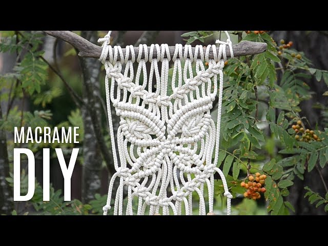 Macramé Wall Hanging Butterfly Tutorial by Macrame School