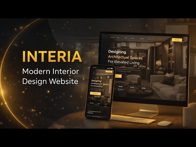 Interia | Modern Interior Design Landing Page 🔥 Built with Next.js, Tailwind CSS & shadcn/ui