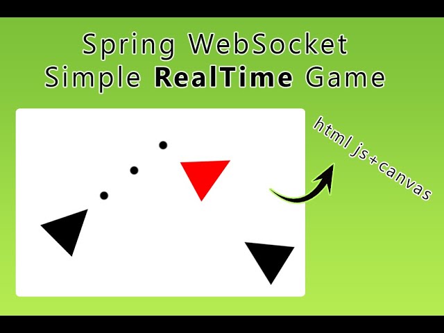 spring web socket simple game multiplayer and html canvas