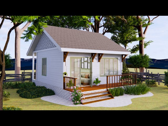 (6x7m) - 452 sqft With Beautiful Cozy Small House Cottage | Exploring Tiny House