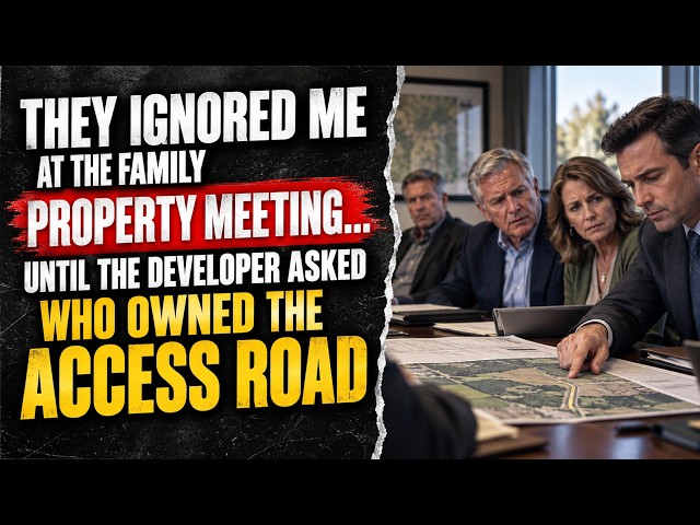 They Ignored Me at the Family Property Meeting… Until the Developer Asked Who Owned the Access Road