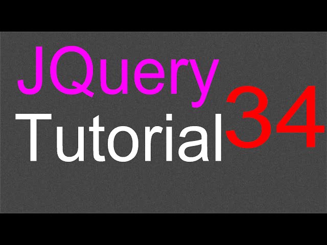 jQuery Tutorial for Beginners - 34 - Accordion widget