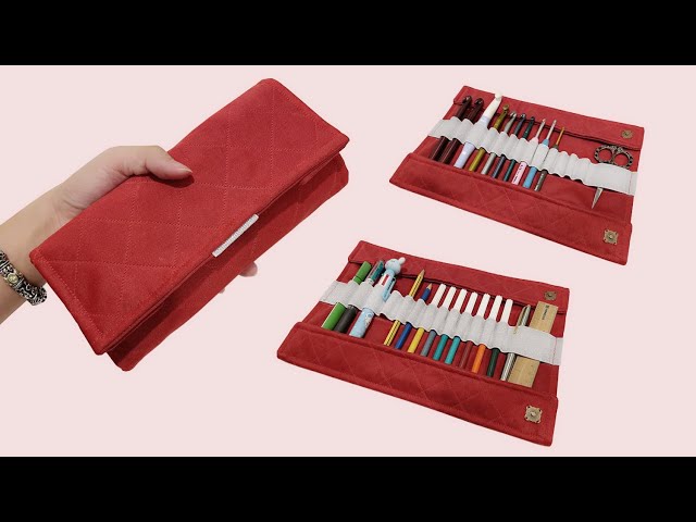 Easy & Useful sewing project | Ideas to sell or give as gifts | DIY pen roll holder
