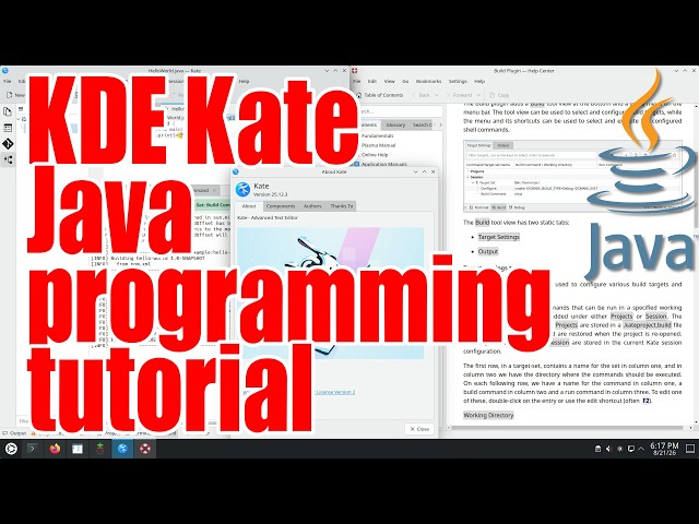 How to configure KDE Kate for Java programming - August 2026 - 2d66b378