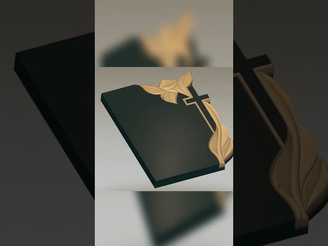 TOMBSTONE-501 CNC Marble & Granite Tombstone Model | 3D Relief Design