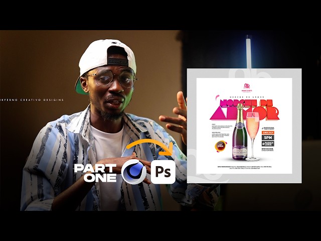 Photoshop Tutorial: flyer design with Cinema 4D & Photoshop _ Part 1