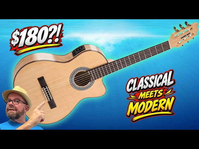 Sonicake Crossover Guitar QGT 30 Review - A Classical That Plays Like a Modern Acoustic?!