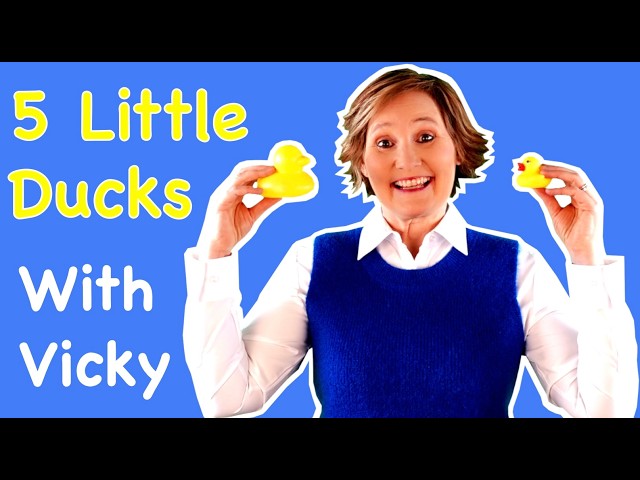 5 Little Ducks! Learn to count with Vicky Arlidge!