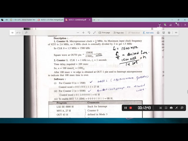 8253 Programming Example