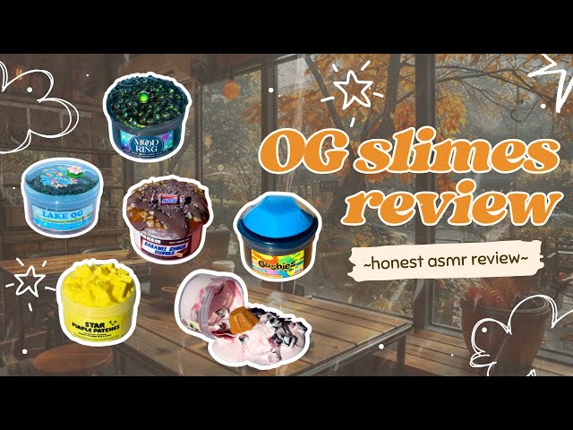 OG slimes slime shop haul 100% honest review! ~slime asmr~