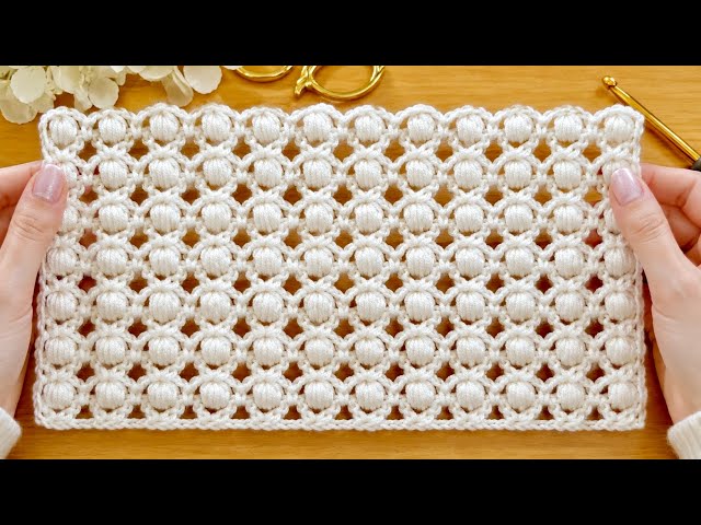 WOW!❤️Easy & Beautiful Crochet Stitch! Beginner Friendly, Stunning 3D Blanket Pattern