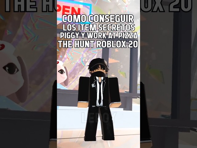 HOW TO GET THE SECRET PIGGY AND WORK AT A PIZZA PLACE ITEMS FROM THE THE HUNT: ROBLOX EVENT