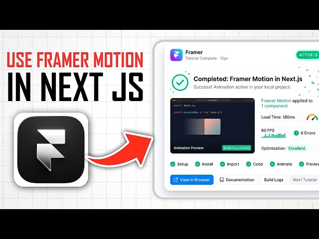 How to Use Framer Motion in Next.js (Full Guide)