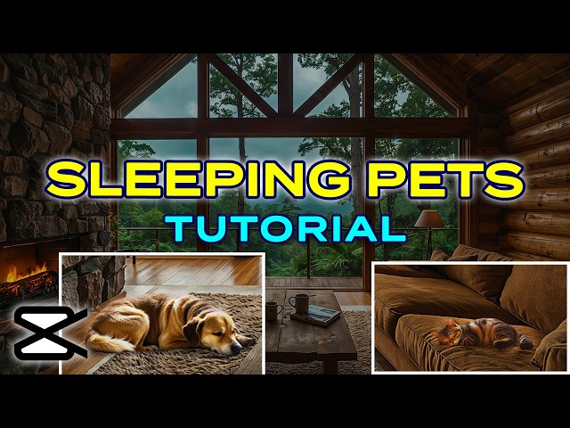 ADD Sleeping pets into your Ambience Scene | CapCut Tutorial
