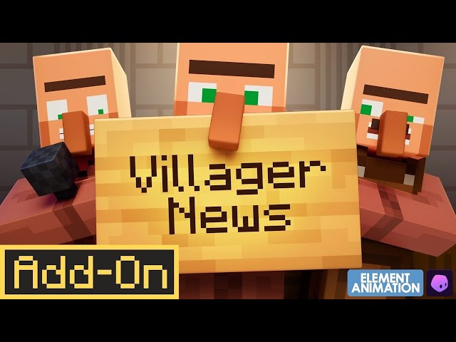 Villager News Is LIVE! 🗣️ | Minecraft x Element Animation #Minecraft #VillagerNews