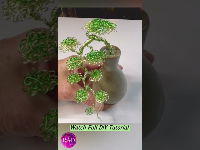 Easy Diy Wire Flower's for Beginners  #diy #bonsai #handmade